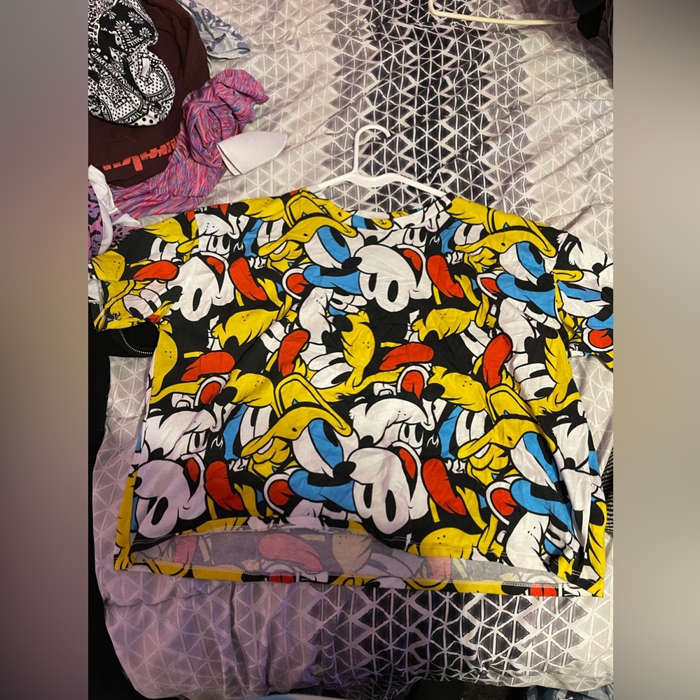 mickey and friends crop top